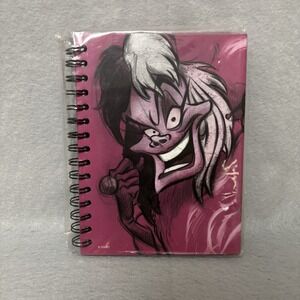 Disney Store Cruela De Vil Journal Hard Bound Notebook New Rare